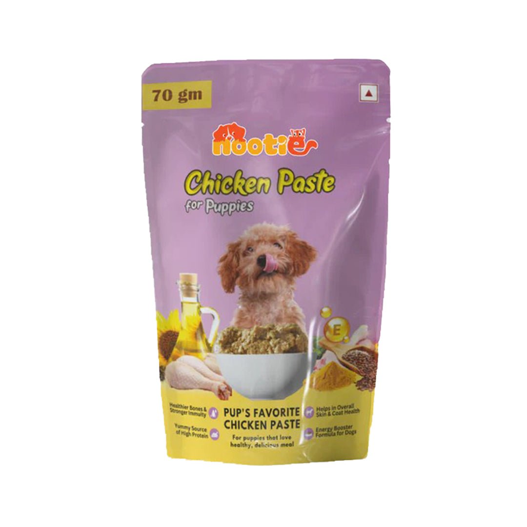Nootie Chicken Paste for Puppies (70g) - High - Protein Growth Formula & Easy Digest Energy Food - nootie.in