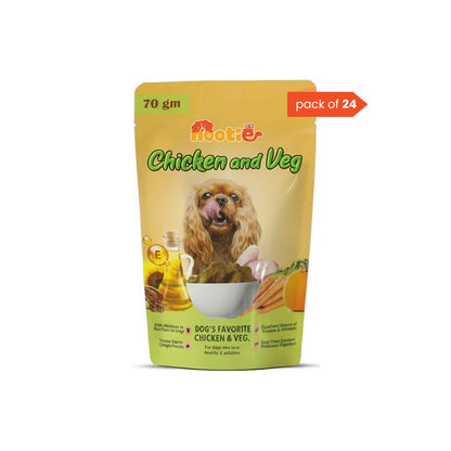 Nootie Chicken & Veg Dog Food Gravy | High - Protein, Fiber - Rich & Digestive Support (70g) - nootie.in