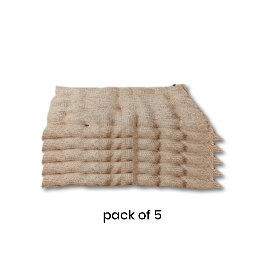Nootie Eco - Friendly Jute Pet Bed - Durable & Soft Sleeping Mat for Dogs & Cats (Small) - nootie.in