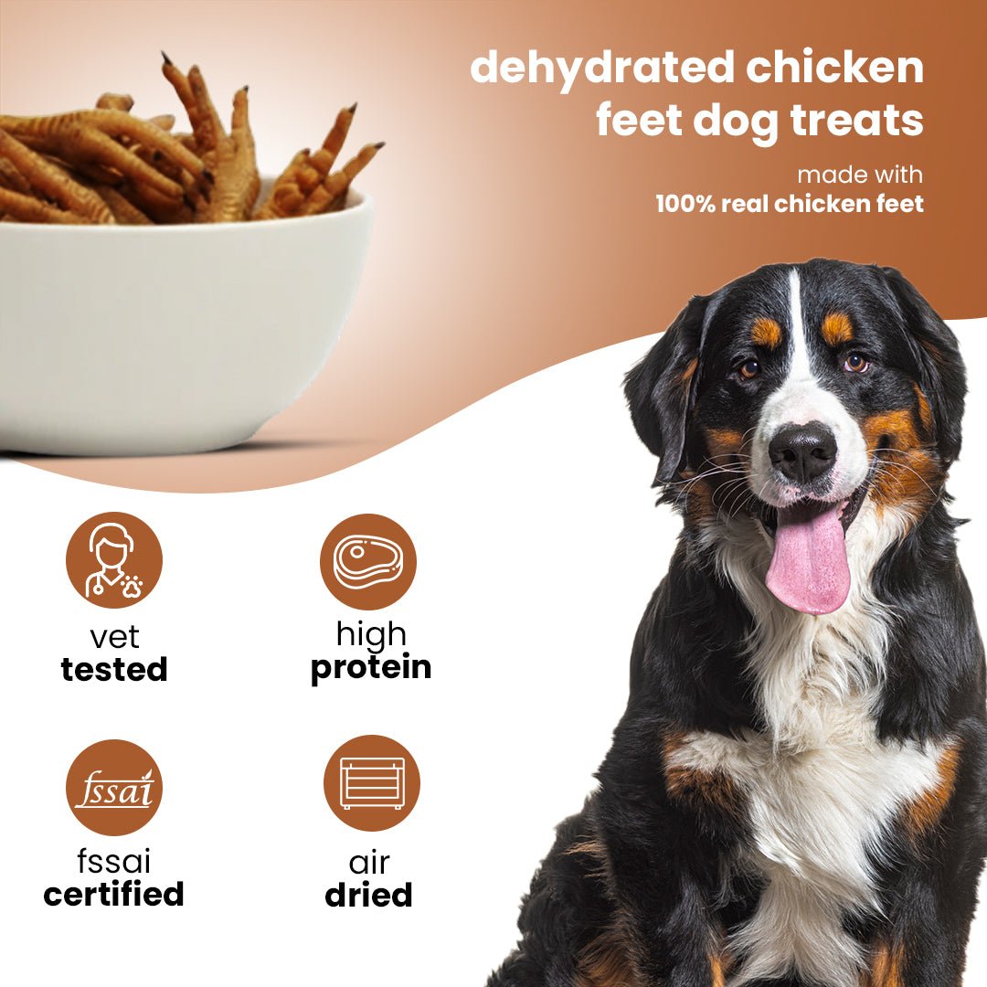 Nootie Dehydrated Chicken Feet for Dogs (80g) 