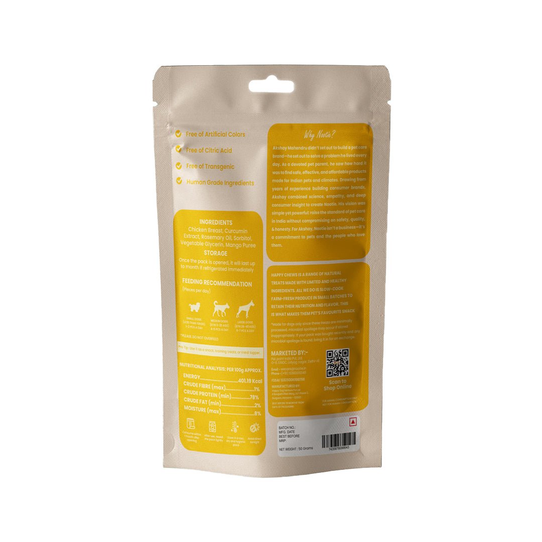 Nootie Fruit and Chicken Dog Treats (80g) 