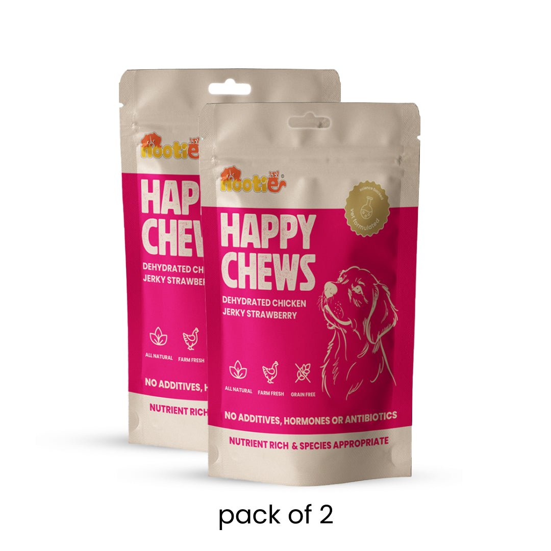 Nootie Chicken & Strawberry Natural Dog Jerky (80g) 