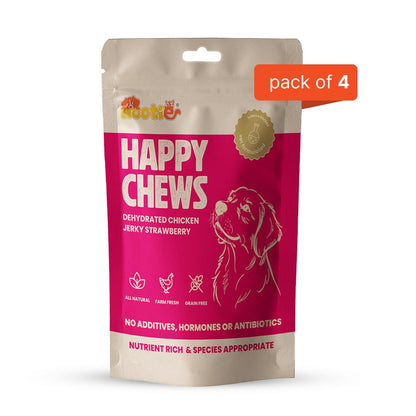 Nootie Chicken & Strawberry Natural Dog Jerky (80g) 
