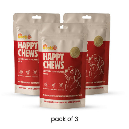 Nootie Dehydrated Chicken Neck Dog Treats (70g) - Natural Dental Chews