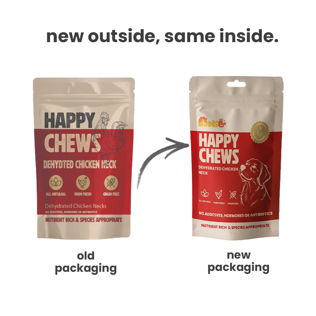 Nootie Dehydrated Chicken Neck Dog Treats (70g) - Natural Dental Chews
