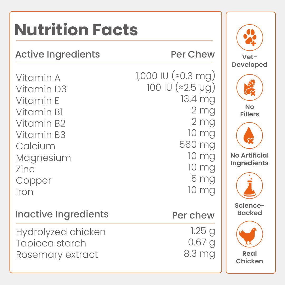 Nootie+ Health Chews for Dogs (30 chews) | Daily Wellness - Multi-vitamins for Immune Support, Better Vision & Healthy Skin - nootie.in