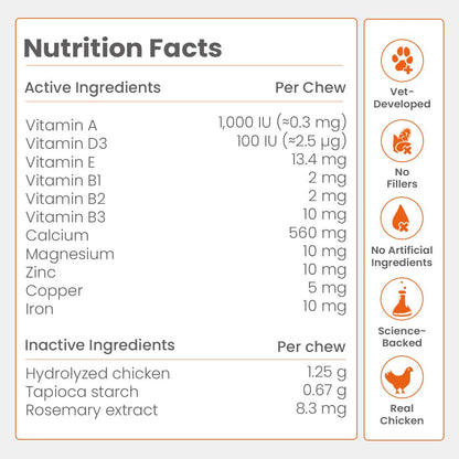 Nootie+ Health Chews for Dogs (30 chews) | Daily Wellness - Multi-vitamins for Immune Support, Better Vision & Healthy Skin - nootie.in