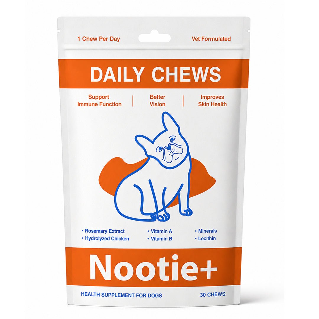 Nootie+ Health Chews for Dogs (30 chews) | Daily Wellness - Multi-vitamins for Immune Support, Better Vision & Healthy Skin - nootie.in