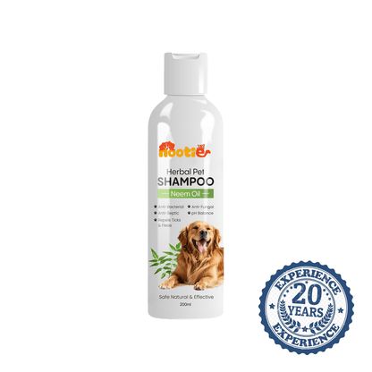 Nootie Herbal Neem Nootie Herbal Neem Anti - Tick Dog Shampoo (200ml) - Soothing & Deodorizing Pet Wash - nootie.in