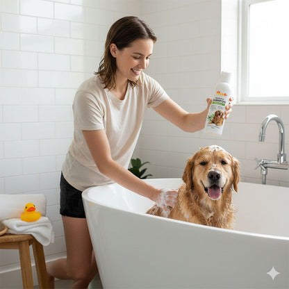 Nootie Herbal Neem Nootie Herbal Neem Anti - Tick Dog Shampoo (200ml) - Soothing & Deodorizing Pet Wash - nootie.in