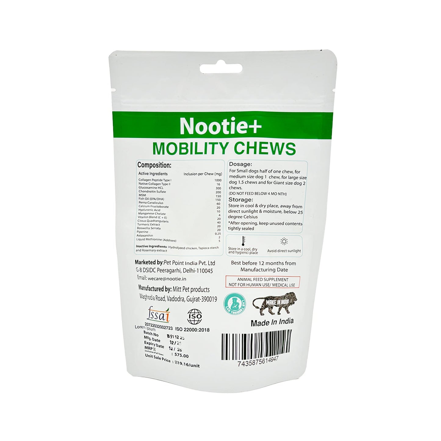 Nootie+ Joint Support for Dogs