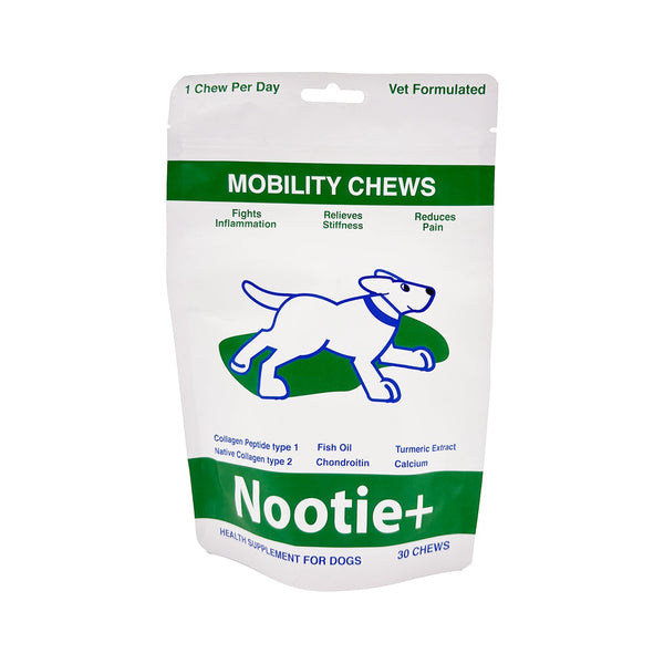 Nootie+ Joint Support Mobility Chews for Dogs - Hip & Joint Pain Relief & Anti-Inflammation (30 Count)