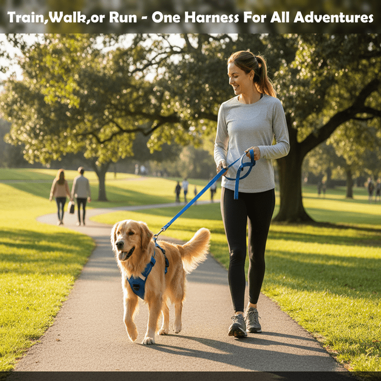 Nootie No - Pull Reflective Dog Harness - Padded Training Vest with Handle for Easy Control - nootie.in