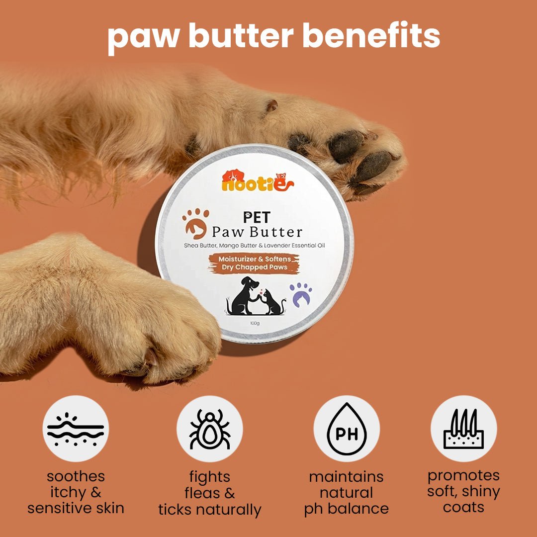 Nootie Natural Paw Balm with Shea & Mango Butter (100g) 
