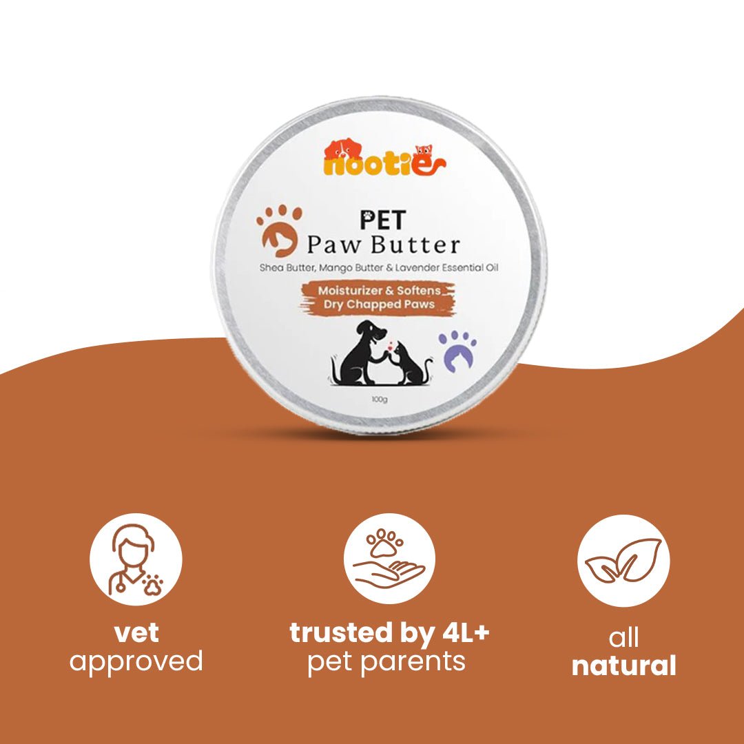 Nootie Natural Paw Balm with Shea & Mango Butter (100g) 