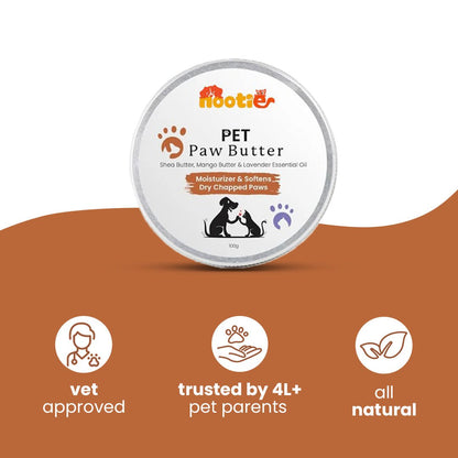 Nootie Natural Paw Balm with Shea & Mango Butter (100g) 