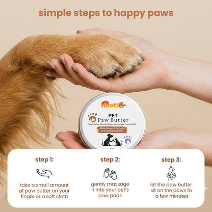 Nootie Natural Paw Balm with Shea & Mango Butter (100g) 