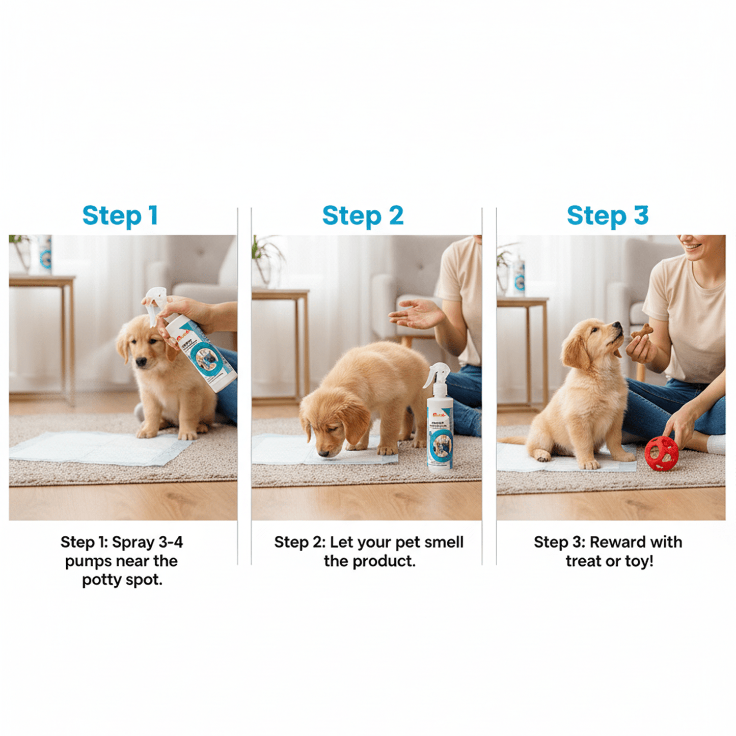 Nootie Puppy Training Spray – Jasmine Fragrance (250 ml) | Potty Area Attractor & Odour Control - nootie.in