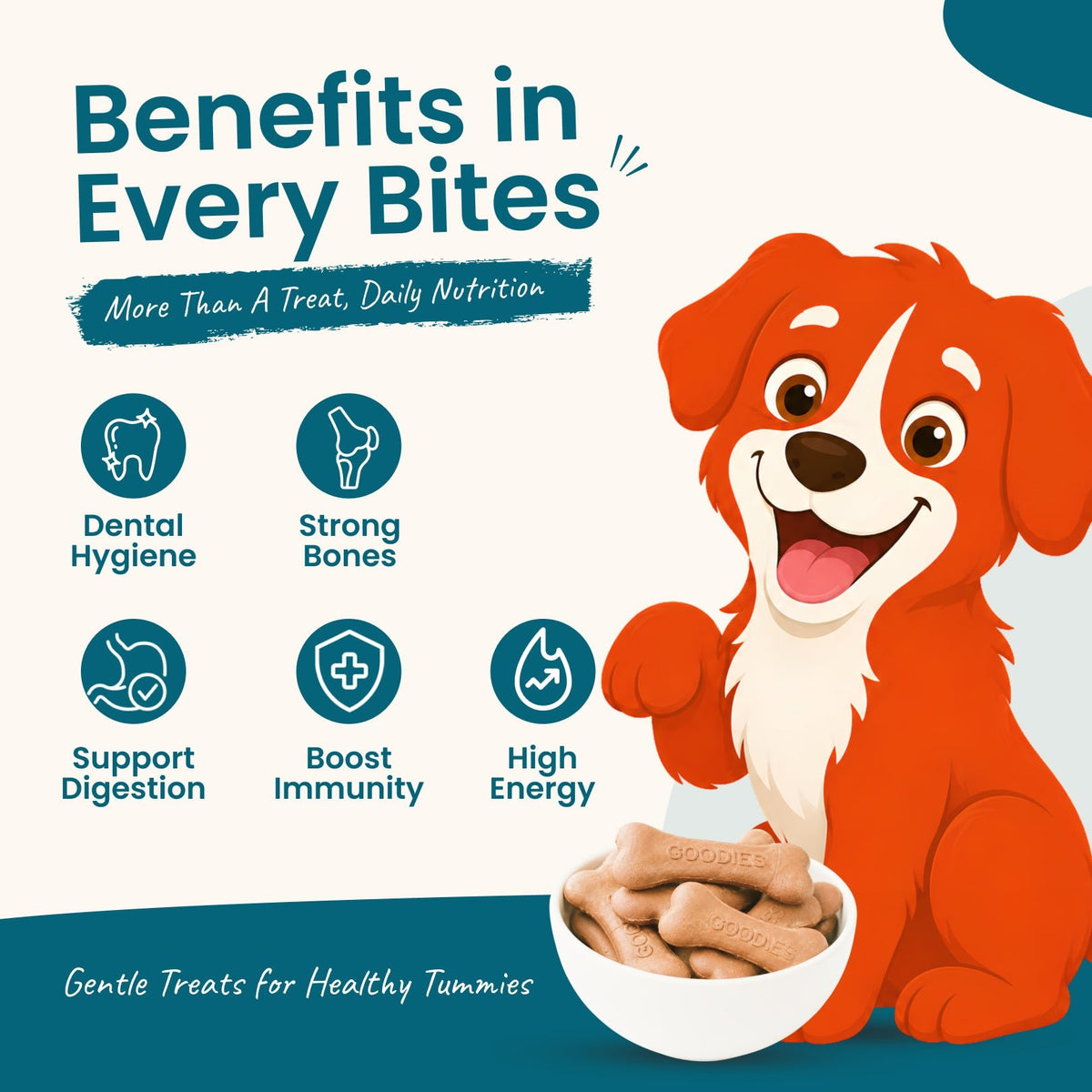 Nootie Rewards Calcium Milk Bones for Dogs – Milk Flavour (220g) - nootie.in