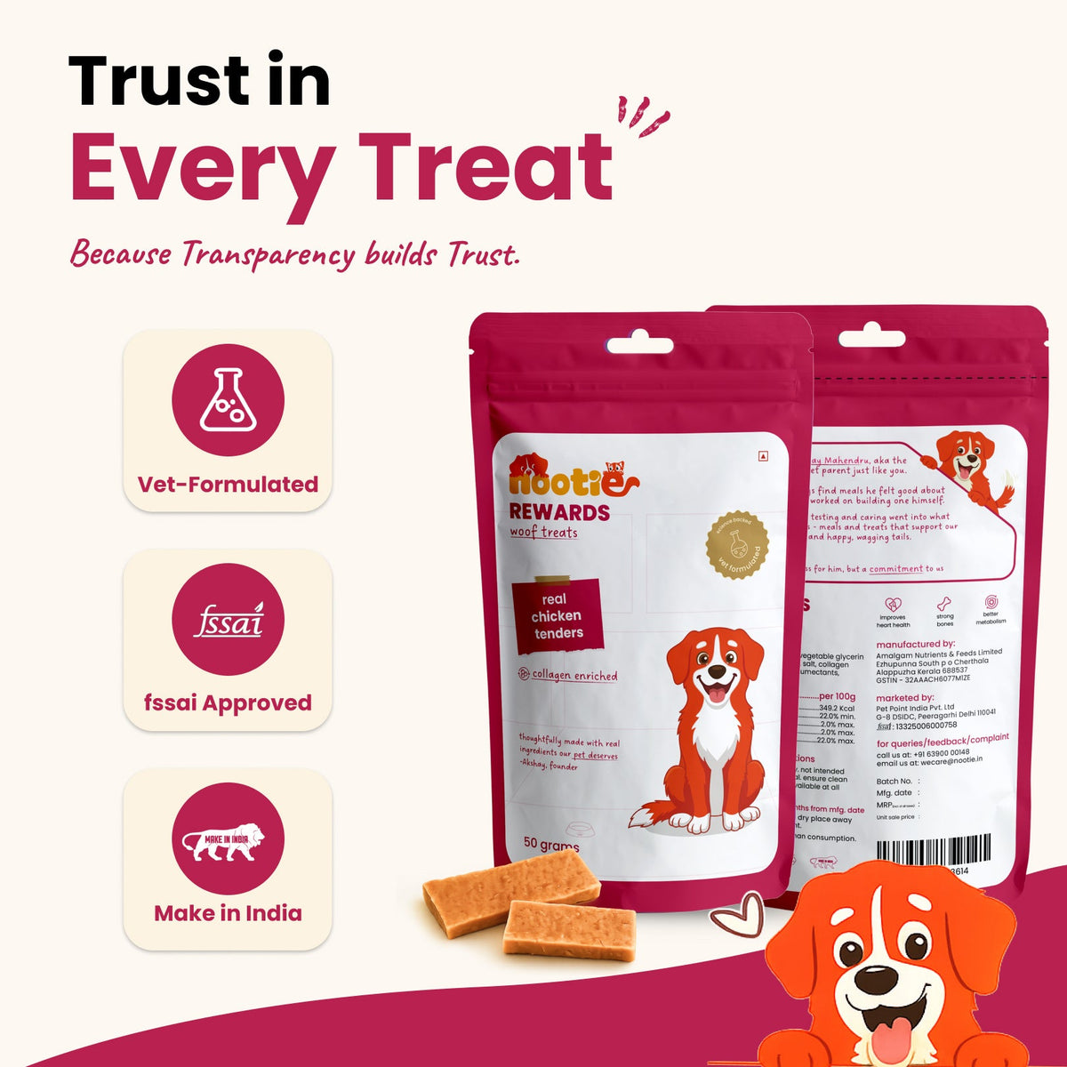 Nootie Rewards - Soft Treats for Dogs - nootie.in