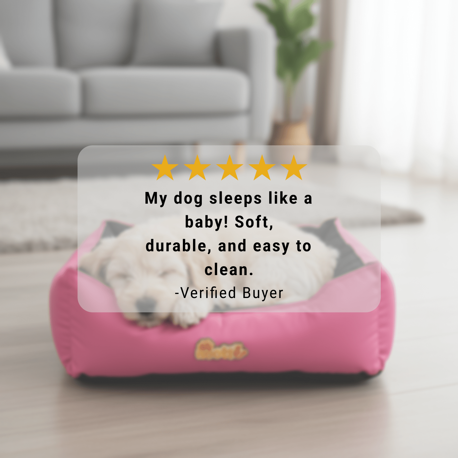 Nootie Sofa Basket Pet Bed (Small) -  Washable Dog Bed 