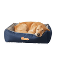 Nootie Sofa Basket Pet Bed (Small) - Washable Velvet & Scratch-Resistant Luxury Dog Bed