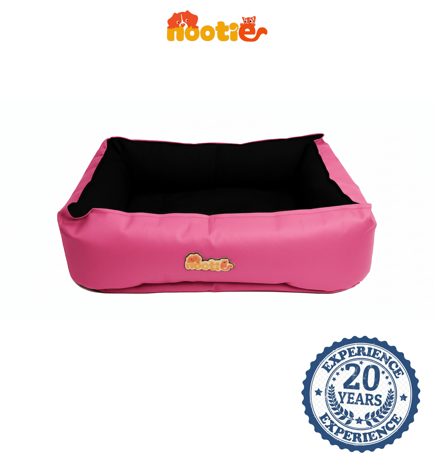 Nootie Sofa Basket Pet Bed (Small) - Washable Velvet & Scratch - Resistant Luxury Dog Bed - nootie.in