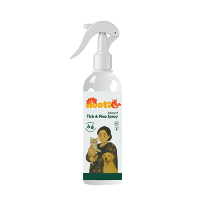 Nootie Tick & Flea Spray with Neem & Aloe Vera (250 ml) | Fast - Acting, Soothing, Daily Protection - nootie.in