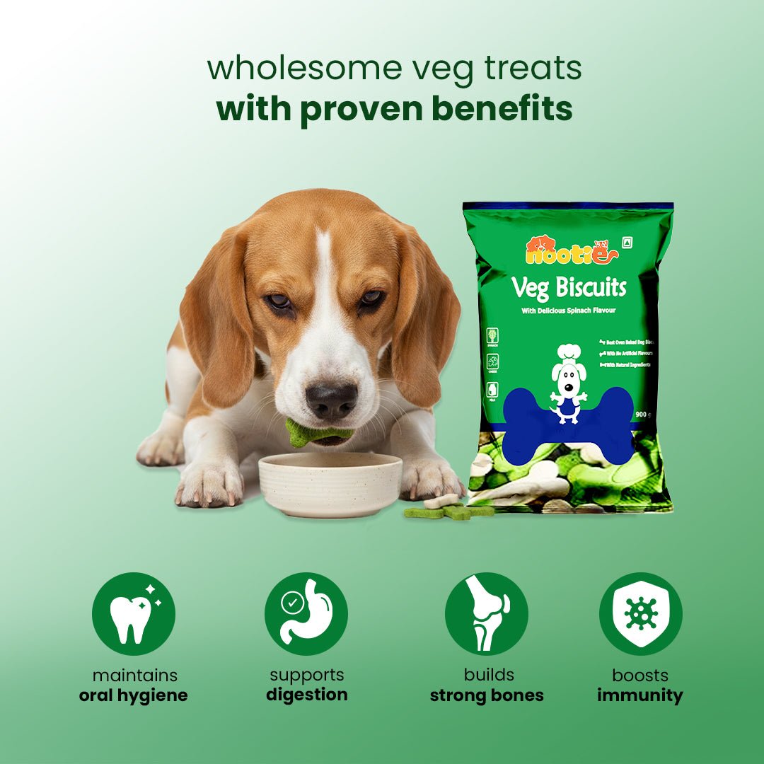 Nootie Vegetarian Spinach Dog Treats Biscuits(900g) 