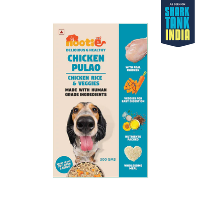 Nootie Chicken Pulao for Dogs – Human-Grade, Balanced Meal with Real Chicken, Rice & Veggies (300g)