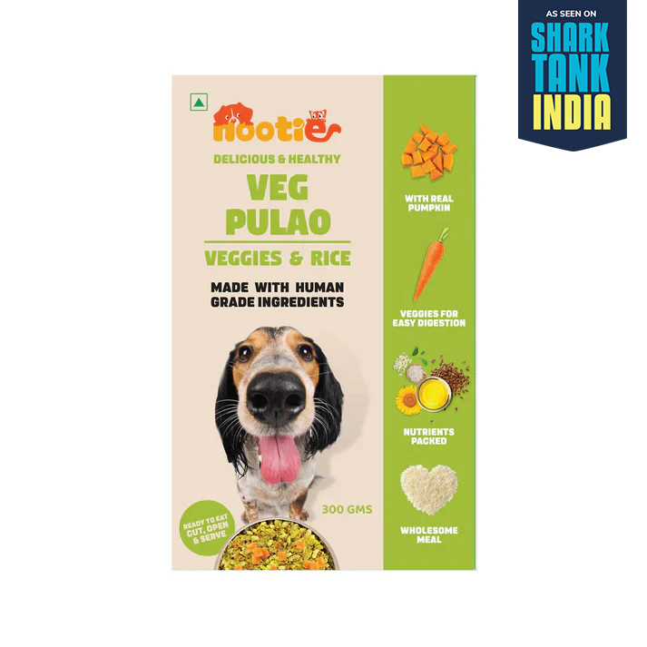 Nootie Veg Pulao Dog Food | 100% Veg, Human-Grade & Gluten-Free (300g)