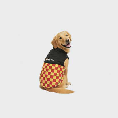 Nootie Dog Winter Jacket – High Neck, Warm & Waterproof Coat for Dogs, Red-Yellow