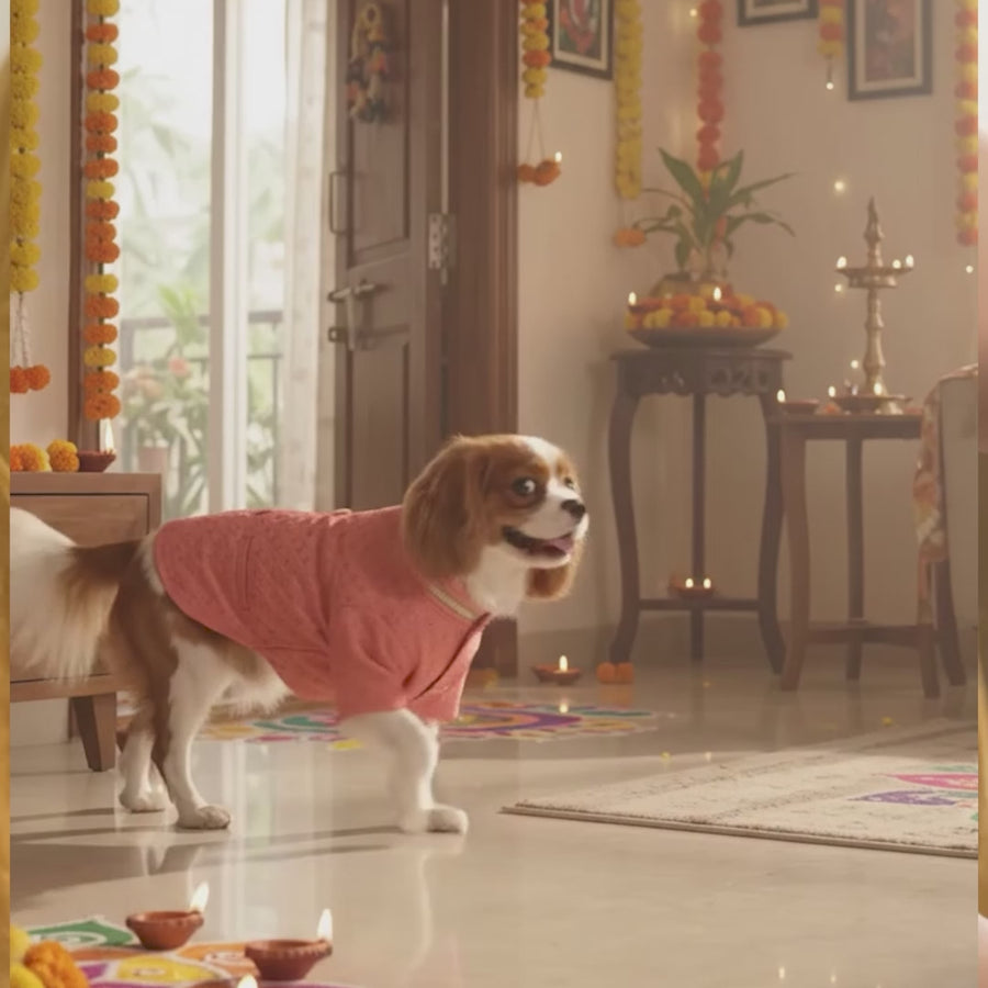 Nootie Dog Sherwani - Peach