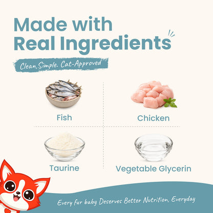 Rewards Purr Chews for Cats (35g) | Chicken Wrapped Fish - High-Protein & Taurine-Rich Natural Snacks for Heart Health - nootie.in