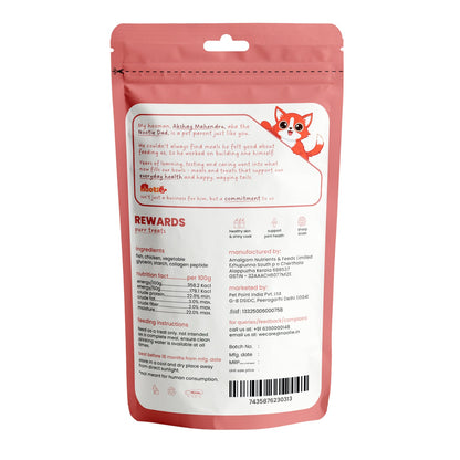 Rewards Purr Treats for Cats (50g) | Soft Fish & Chicken Cubes - nootie.in