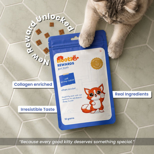 Rewards Purr Treats for Cats (50g) | Soft Shrimp Cubes - nootie.in