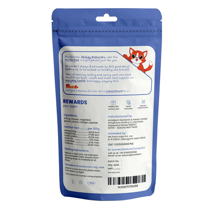 Rewards Purr Treats for Cats (50g) | Soft Shrimp Cubes - nootie.in