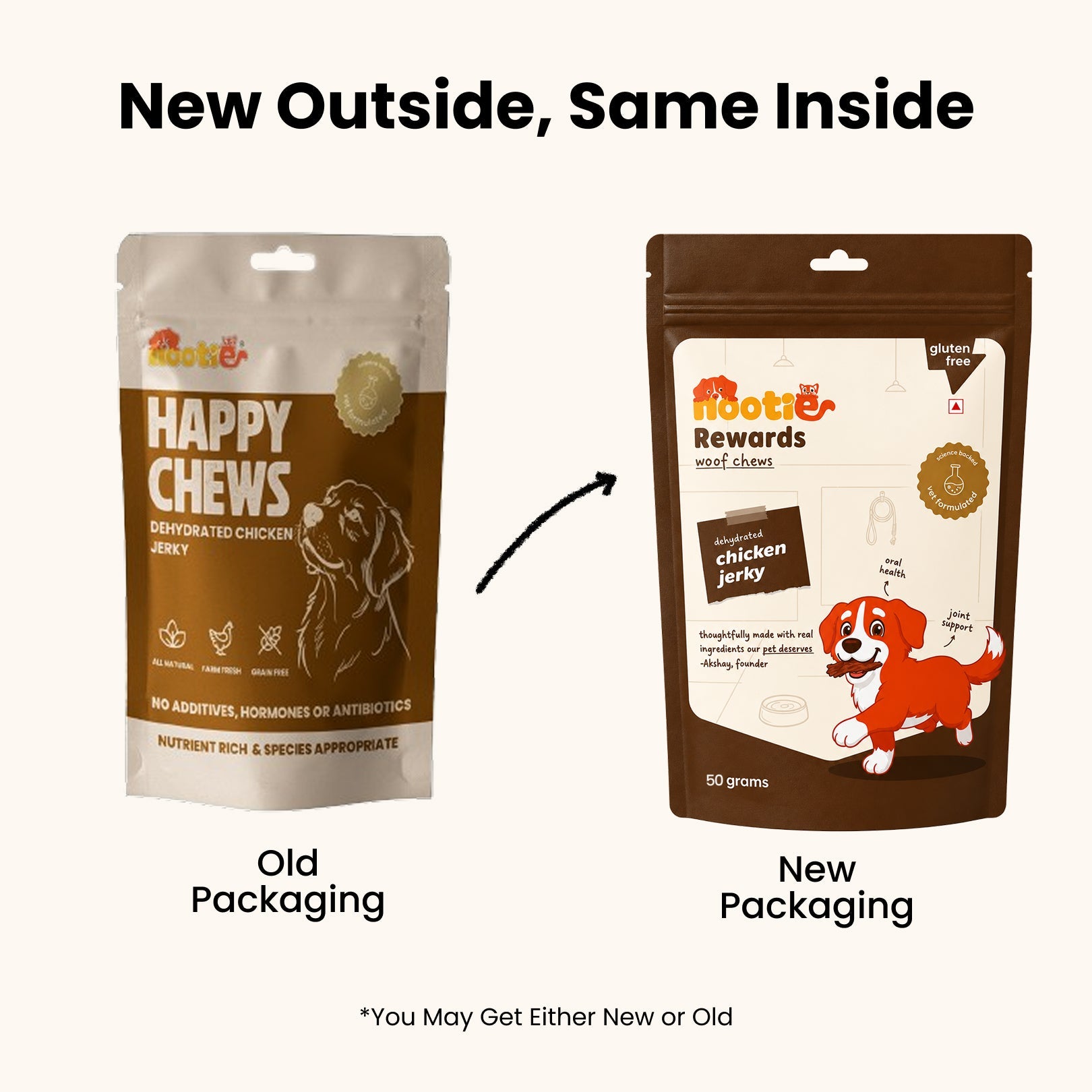 Rewards Woof Chews Crunchy for Dogs (50g) | Dehydrated Chicken Jerky - nootie.in