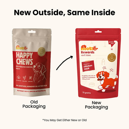 Rewards Woof Chews Crunchy for Dogs (70g) | Dehydrated Chicken Neck - nootie.in