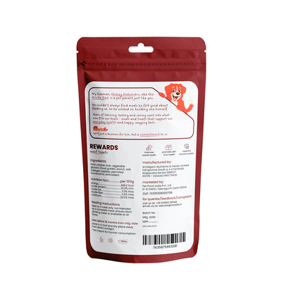 Rewards Woof Treats for Dogs (50g) | Soft Liver Cubes - nootie.in