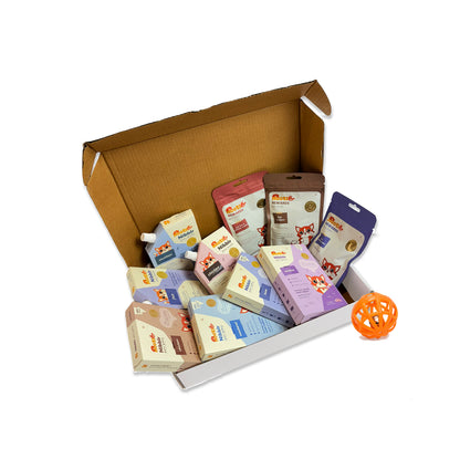 Nibblr Purr Gravy, Broth & Treat Combo for Cats | Human-Grade Hydration & Meal Topper Variety Pack (Assorted Pack of 10)