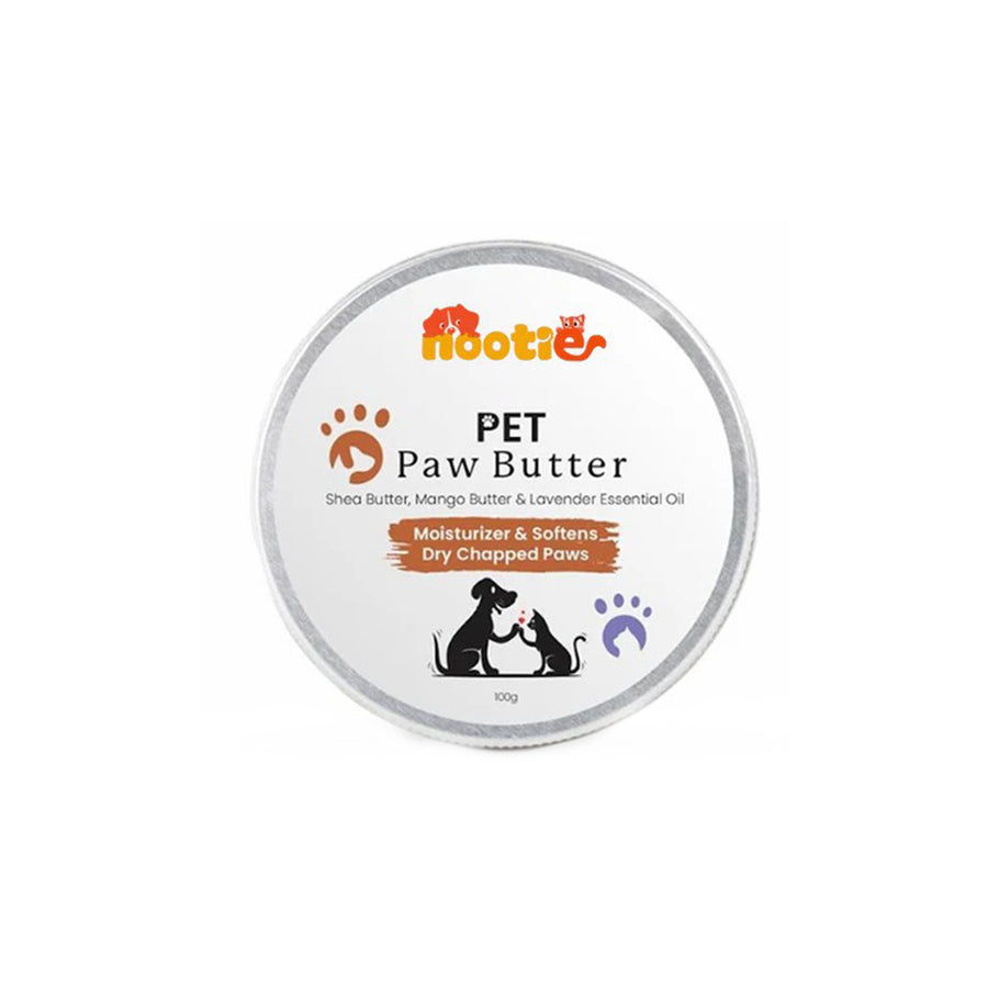 Nootie Pet Paw Butter with Shea Butter, Mango Butter & Lavender Essential Oil for Dogs & Cats (100g) | Moisturises, Heals & Protects Dry Paws