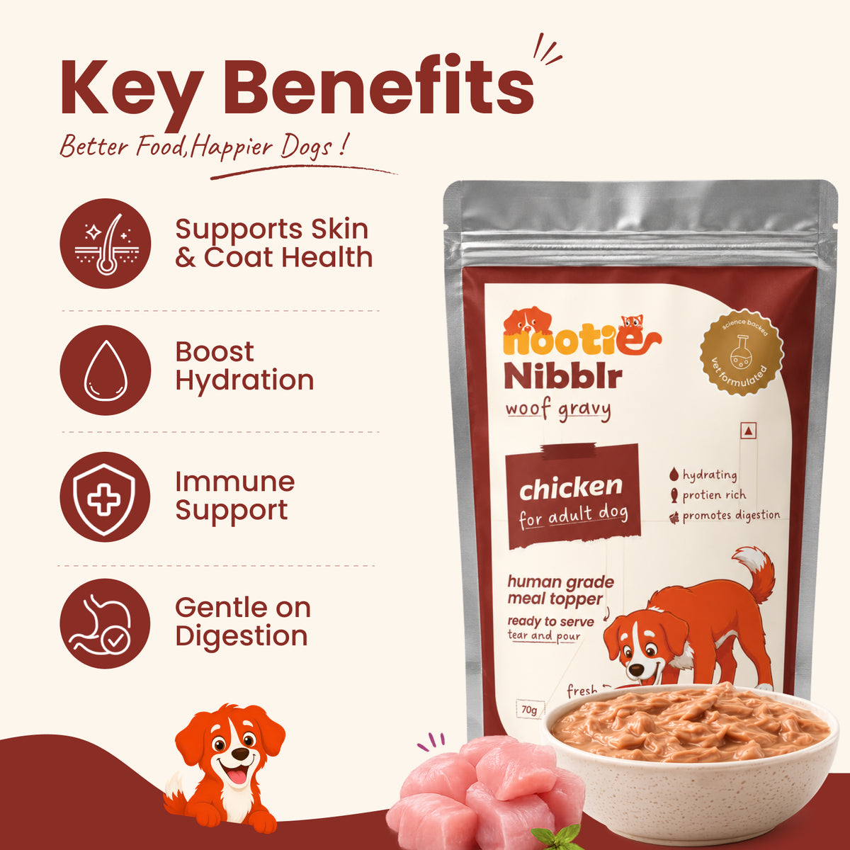 Nibblr Dog Gravy - Chicken
