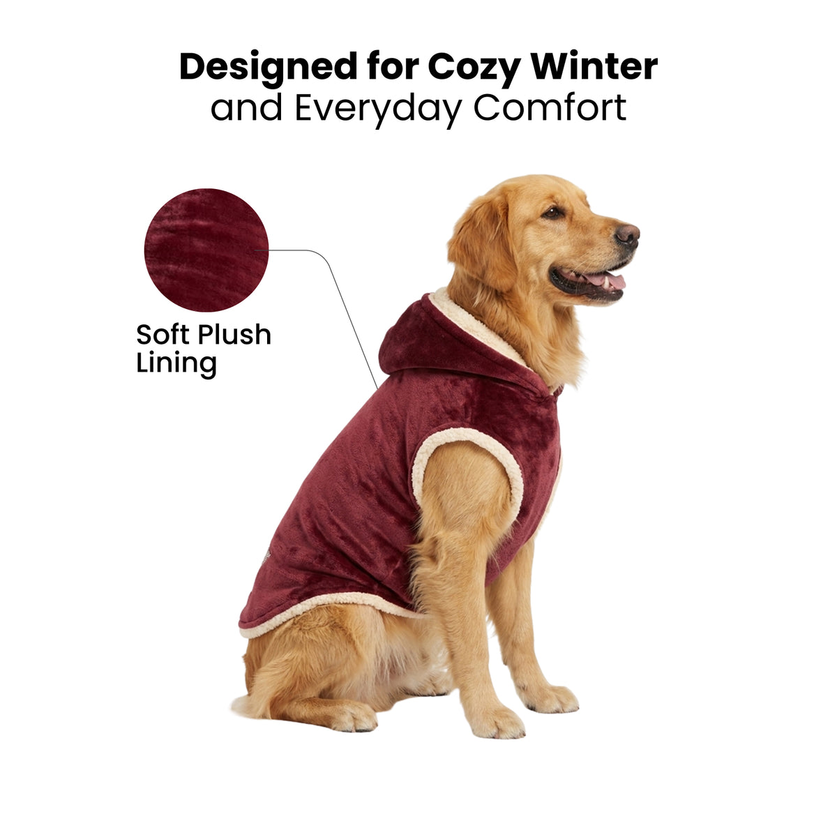 Nootie Dogs Winterwear Hoodie - Red Star