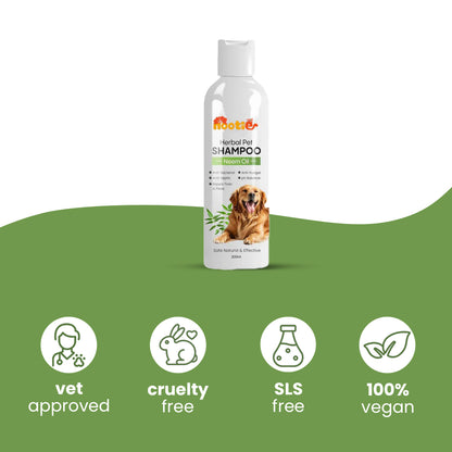 Nootie Herbal Neem Dog Shampoo (200 ml) | Anti-Tick, Soothing & Deodorising Cleanse