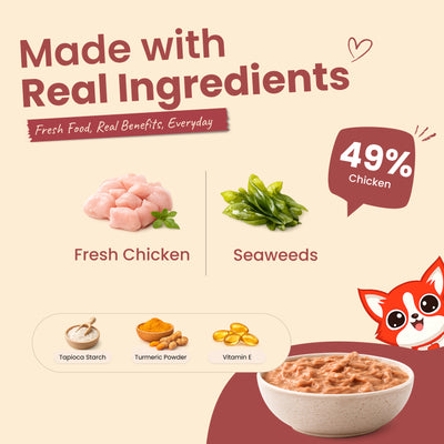 Nibblr Purr Gravy for Cats (170g) | Chicken - Taurine-Enriched, High-Protein Meal Topper for Cat