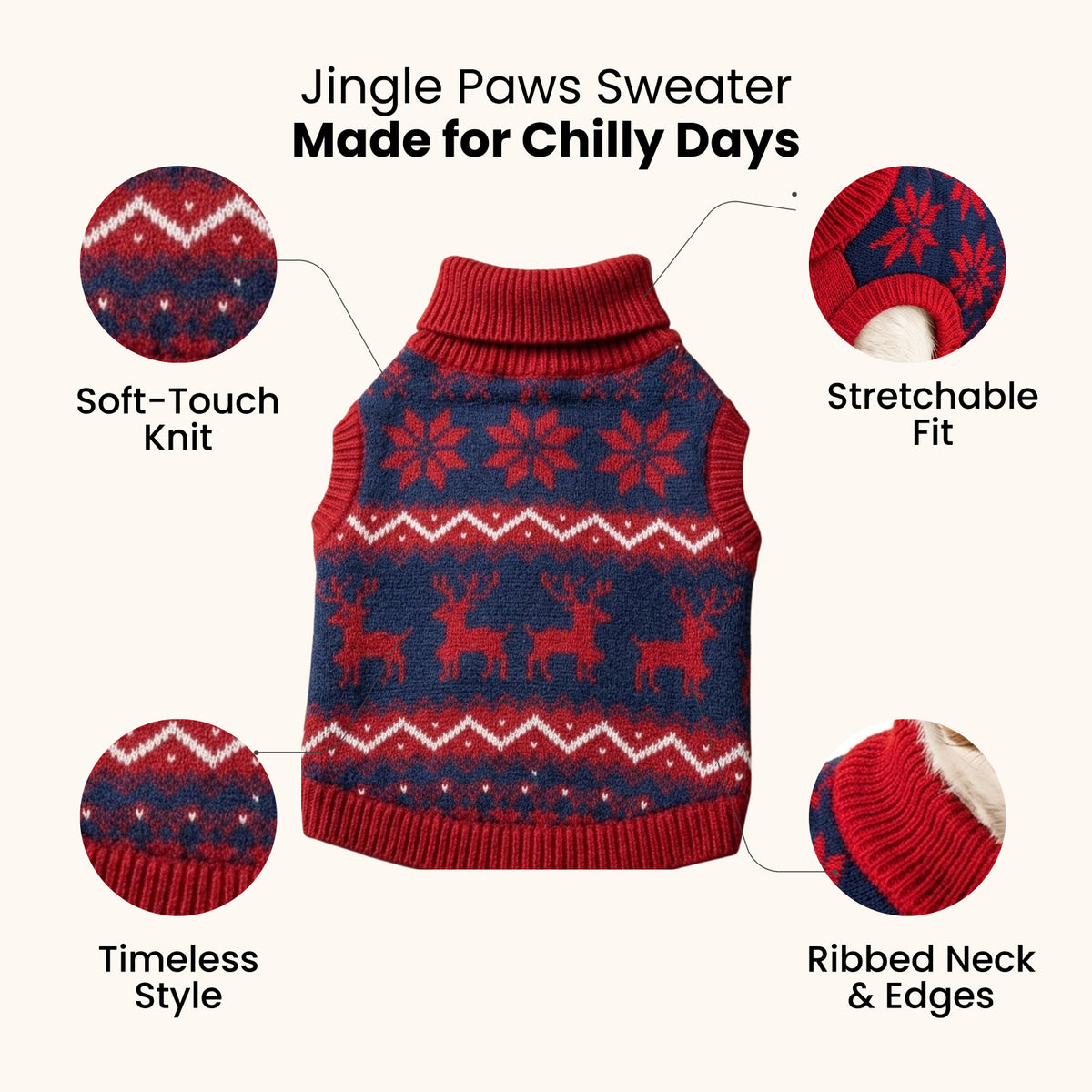 Nootie Dogs Jingle Paws Sweater