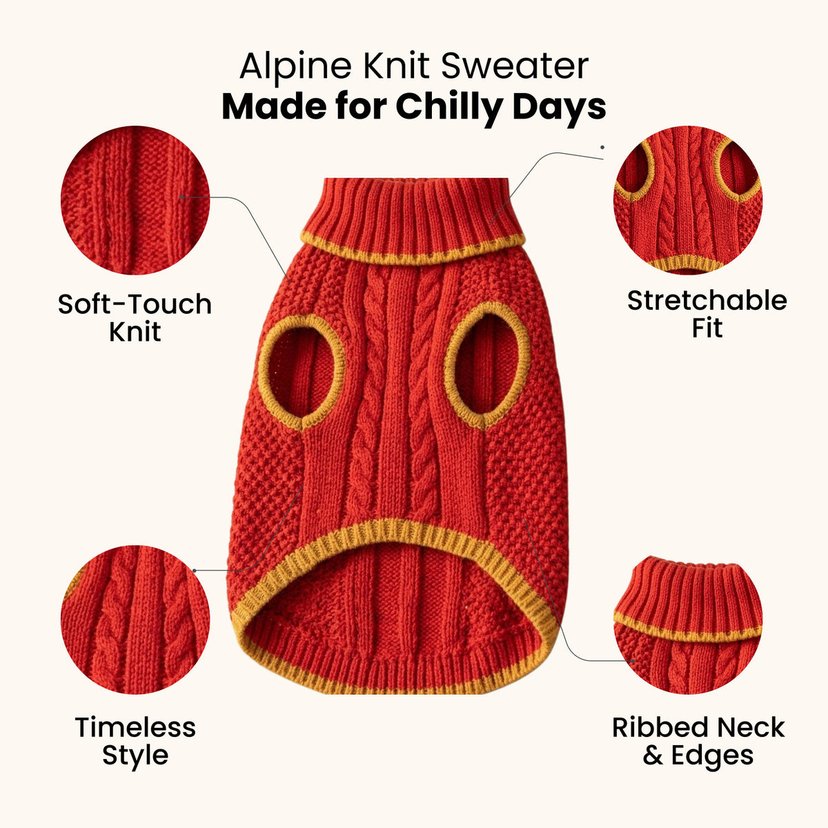 Nootie Dogs Alpine Knit Sweater