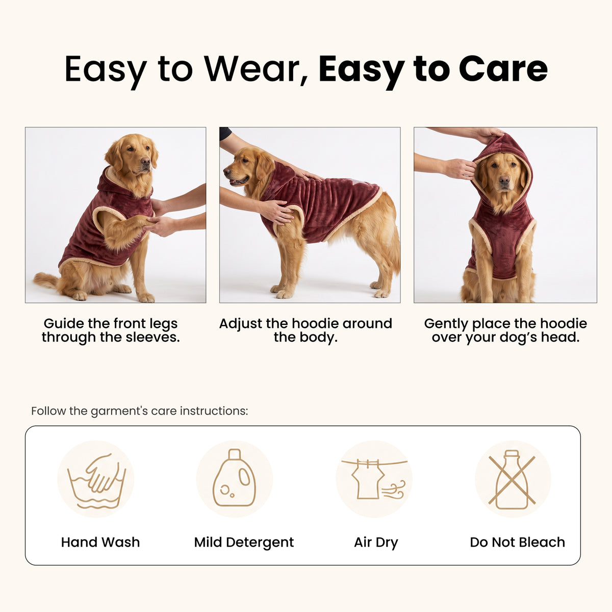 Nootie Dogs Winterwear Hoodie - Red Star