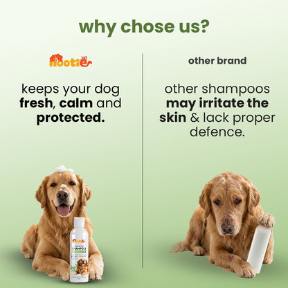 Nootie Herbal Neem Dog Shampoo (200 ml) | Anti-Tick, Soothing & Deodorising Cleanse